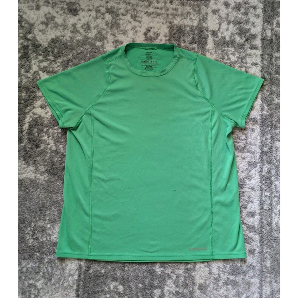 Patagonia Women's Short-Sleeved Shirt Fore Runner, Green - Large